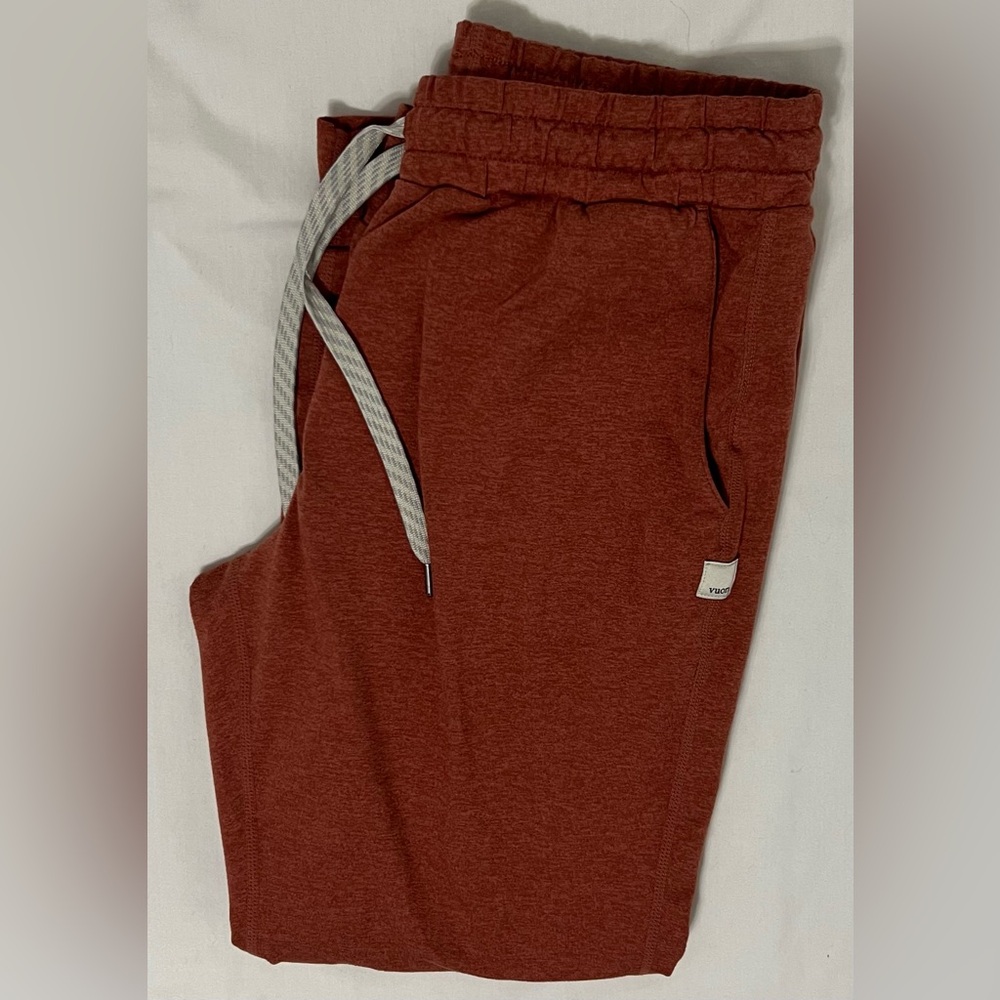 Vuori Performance Joggers XS Rust Orange Athleisure Lounge Sweatpants